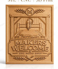 Fichier CNC & impression 3D atelier bois CNC, machine, plaque de bois, outils haute qualité relief STL