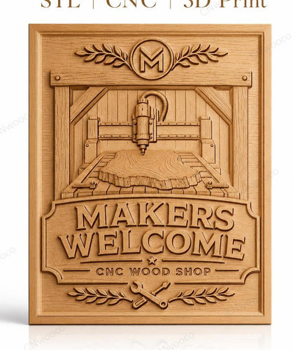 Fichier CNC & impression 3D atelier bois CNC, machine, plaque de bois, outils haute qualité relief STL