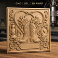 Fichier CNC & impression 3D thème western, bottes de cow-boy, roses, lanterne et fer à cheval, haute qualité relief STL