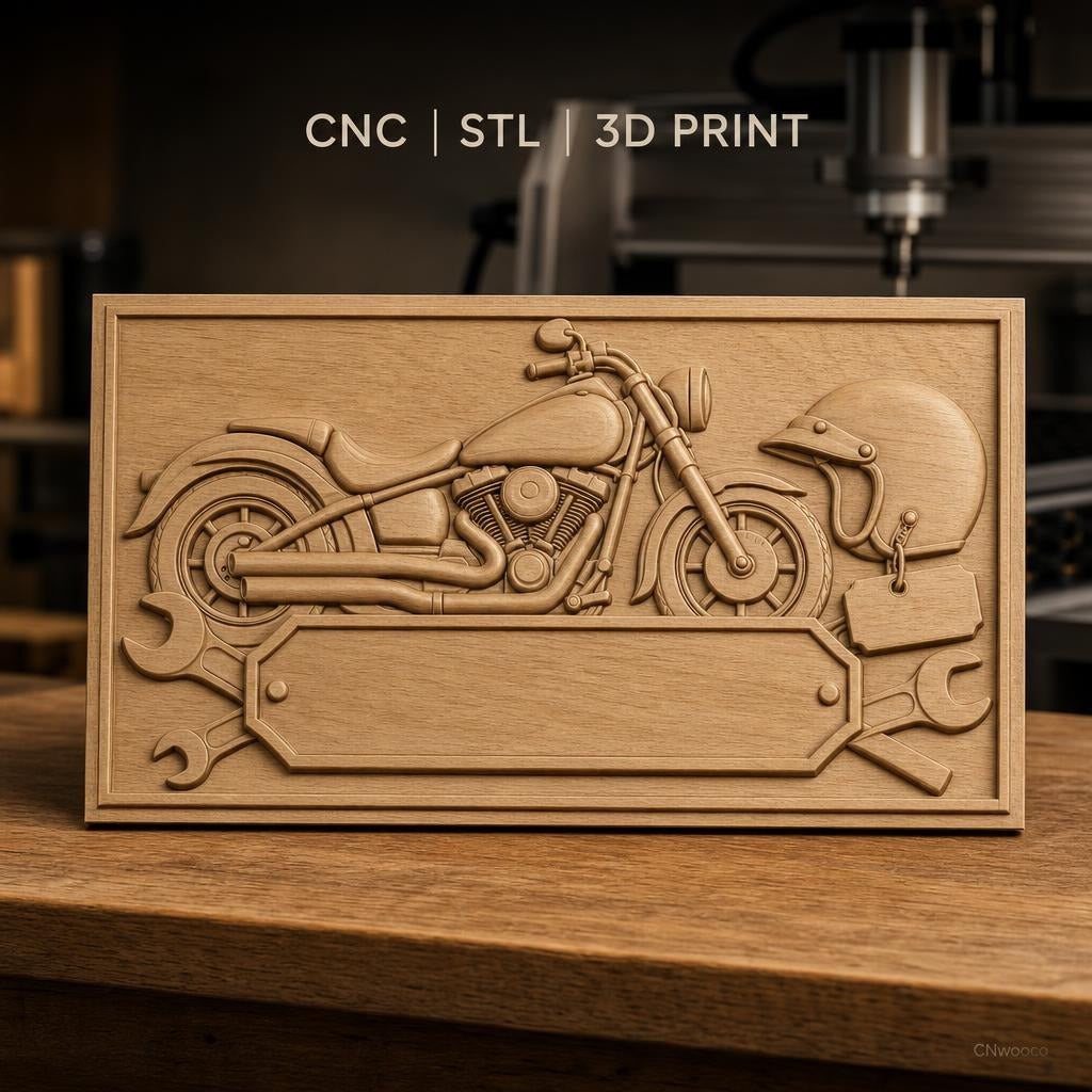Fichier CNC & impression 3D moto, casque et outils mécanique, haute qualité relief STL