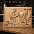 Fichier CNC & impression 3D tailleur couture, mannequin, tissu, outils haute qualité relief STL