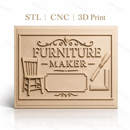 Fichier CNC & impression 3D meuble, chaise, ciseau, équerre, haute qualité relief STL