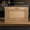 Fichier CNC & impression 3D paysage ferme, grange, épis de blé, roues et clôture, haute qualité relief STL