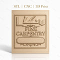 Fichier CNC & impression 3D menuiserie, outils de menuisier, compas, assemblage bois, haute qualité relief STL
