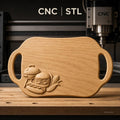 Fichier CNC barbecue, burger, hot dog et épi de maïs, bas-relief pour sculpture sur bois, STL