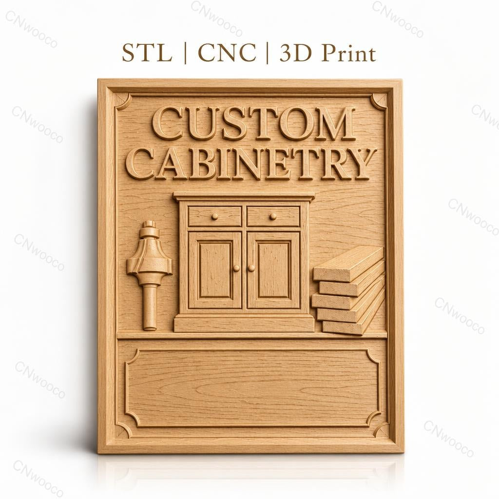 Fichier CNC & impression 3D Custom Cabinetry, outils de menuiserie et bois, haute qualité relief STL