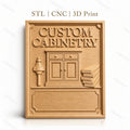 Fichier CNC & impression 3D Custom Cabinetry, outils de menuiserie et bois, haute qualité relief STL