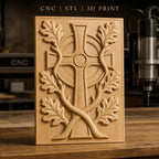 Fichier CNC & impression 3D patio mauresque, arcades et bassin central, haute qualité relief STL