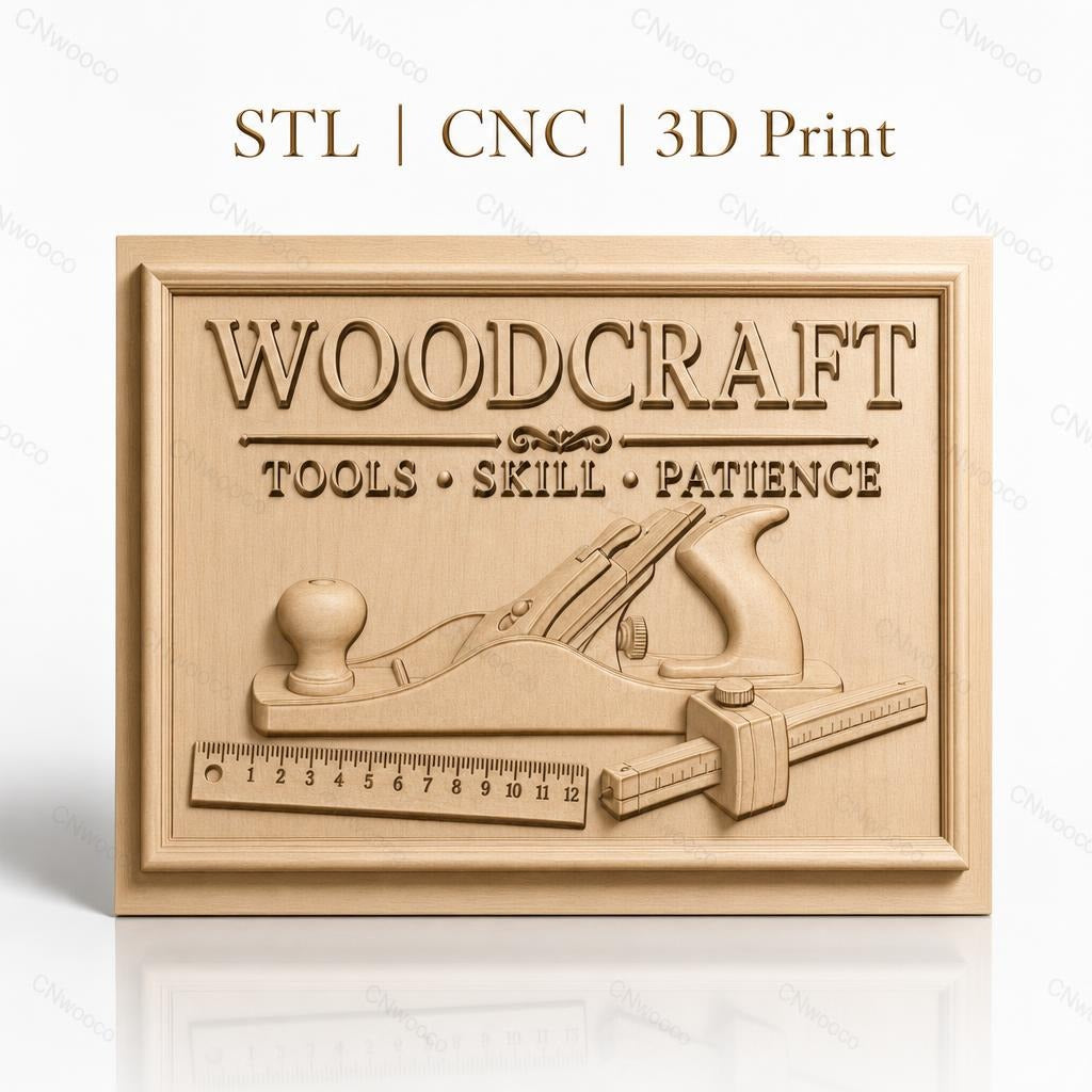 Fichier CNC & impression 3D Sainte Famille, atelier menuisier, outils de travail, haute qualité relief STL