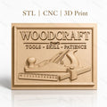 Fichier CNC & impression 3D Sainte Famille, atelier menuisier, outils de travail, haute qualité relief STL