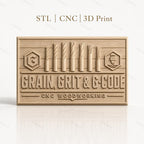 Fichier CNC & impression 3D outils de fraisage, forêt, fraises de coupe, grain bois, haute qualité relief STL