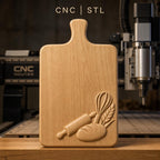 Fichier CNC cuisine, pain, rouleau, fouet, épi de blé bas-relief pour sculpture sur bois, STL