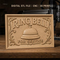 Fichier CNC & impression 3D Ring Bell, cloche de service décorative, haute qualité relief STL