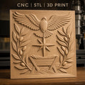 Fichier CNC & impression 3D scène de la nativité, colombe, étoile, mangeoire et branches d'olivier, haute qualité relief STL