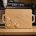 Fichier CNC légumes et panier, bas-relief pour sculpture sur bois, STL