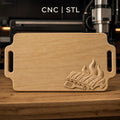 Fichier CNC barbecue ribs flaming meat bas-relief pour sculpture sur bois, STL