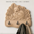 Fichier CNC & impression 3D plaque décorative renard endormi feuille STL très haute qualité