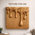 Fichier CNC panneau texture bois gouttes d’eau – bas-relief motif fluide abstrait pour sculpture bois, design meuble ,décoration murale STL