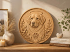 CNC & impression 3D chien ange mémorial, STL haute qualité pour souvenir animal et sculpture bois