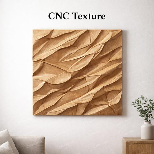 Fichier CNC panneau texture bois abstraite – bas-relief pour sculpture bois, design porte de meuble et décoration murale STL