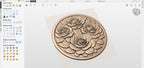 CNC-Datei Rosen Relief 3D, Holz Wanddeko floral, Holzskulptur, 3D STL Gravurmodell