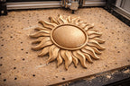 CNC Datei Sonne – 3D Solar-Basrelief für Holzskulptur, Wanddekoration STL