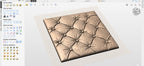Fichier CNC panneau texture bois – bas-relief motif capitonné pour sculpture bois, design de porte et meuble STL