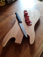 Fichier CNC planche guitare charcuterie, planche fromage design, digital download, fichiers stl dxf svg crv3d