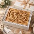 Fichier CNC cadeau fête des mères – cœur floral avec roses pour décoration murale maman STL