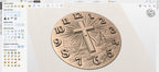 Fichier CNC horloge croix chrétienne – bas-relief religieux pour sculpture bois, décoration murale église STL