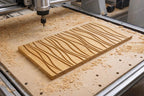 Fichier CNC panneau texture bois vague moderne – bas-relief pour sculpture bois, design façade meuble et décoration murale STL