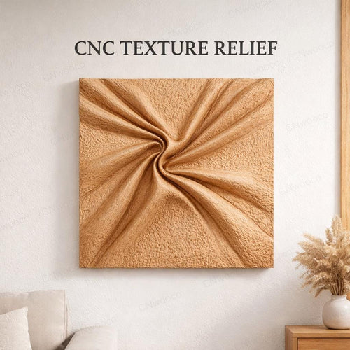 Fichier CNC panneau texture bois abstraite – bas-relief pour sculpture bois, design porte de meuble et décoration murale STL