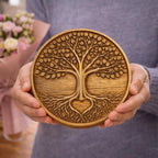 CNC-Datei „Baum des Lebens“ – spirituelles Basrelief für Holzskulpturen, STL-Wanddekoration