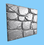 Fichier CNC panneau texture bois effet mur pierre, bas-relief décoratif, décoration murale, porte meuble, modèle gravure 3D STL