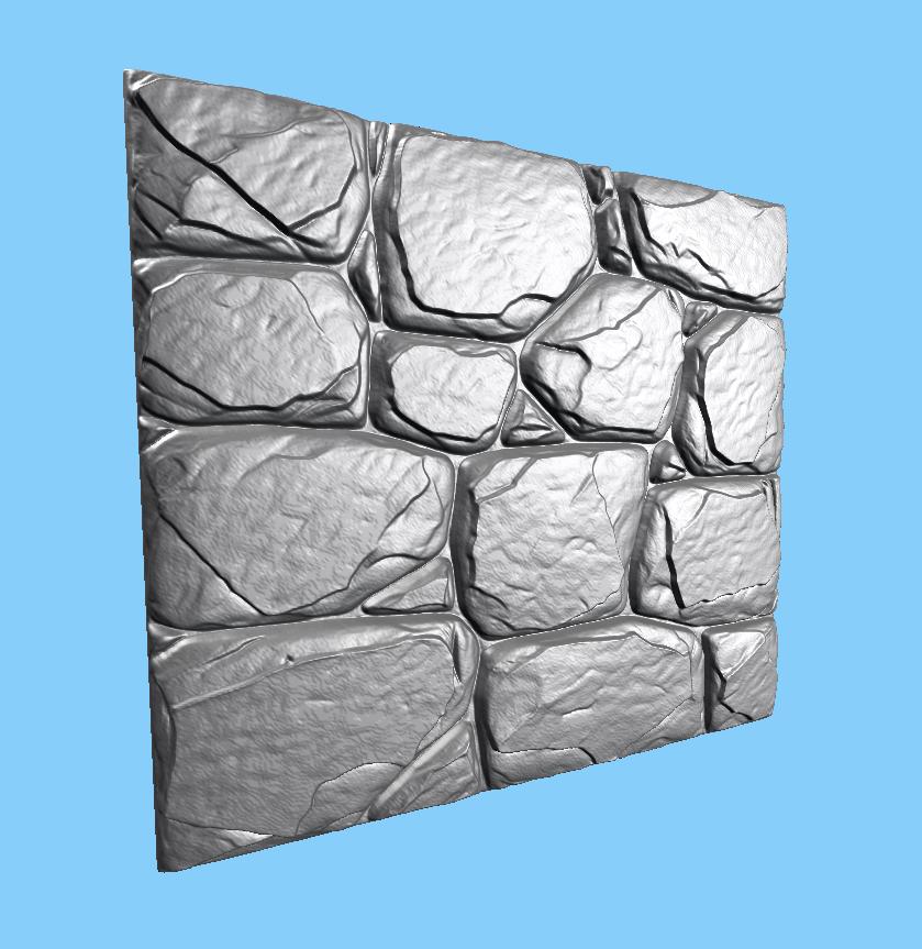 Fichier CNC panneau texture bois effet mur pierre, bas-relief décoratif, décoration murale, porte meuble, modèle gravure 3D STL