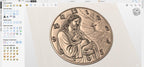 Fichier CNC horloge chrétienne – bas-relief religieux pour sculpture bois, décoration murale STL