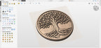 CNC-Datei „Baum des Lebens“ – spirituelles Basrelief für Holzskulpturen, STL-Wanddekoration