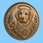CNC & impression 3D chien ange mémorial, STL haute qualité pour souvenir animal et sculpture bois
