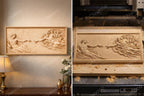 CNC-Datei Erschaffung Adams – von der Renaissance inspiriertes Holzrelief für CNC-Schnitzereien, religiöse Wanddekoration STL