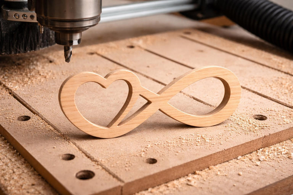 Fichier CNC cadeau couple à offrir, design romantique découpe CNC laser, fichiers dxf svg ai pdf crv crv3d