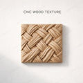 Fichier CNC panneau texture bois tressée – bas-relief pour sculpture bois, design porte de meuble et décoration murale STL