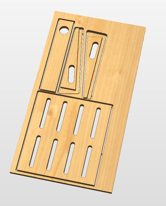 Fichier CNC pedalboard guitare, support pédales effet, digital download, fichiers stl dxf svg pdf crv crv3d
