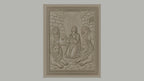 Fichier CNC & impression 3D Daniel avec lions, scène biblique en prison, haute qualité relief STL