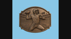 Relief quarterback football américain numéro 12, CNC & impression 3D, fichier STL, STL de très haute qualité