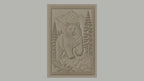 Fichier CNC & impression 3D Ours dans paysage montagneux avec arbres et rochers, haute qualité relief STL