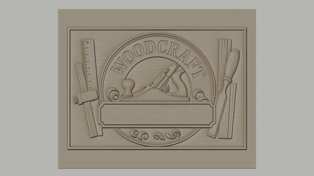 Fichier CNC & impression 3D bois, outils de menuisier et plaque personnalisable, haute qualité relief STL