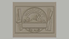 Fichier CNC & impression 3D bois, outils de menuisier et plaque personnalisable, haute qualité relief STL