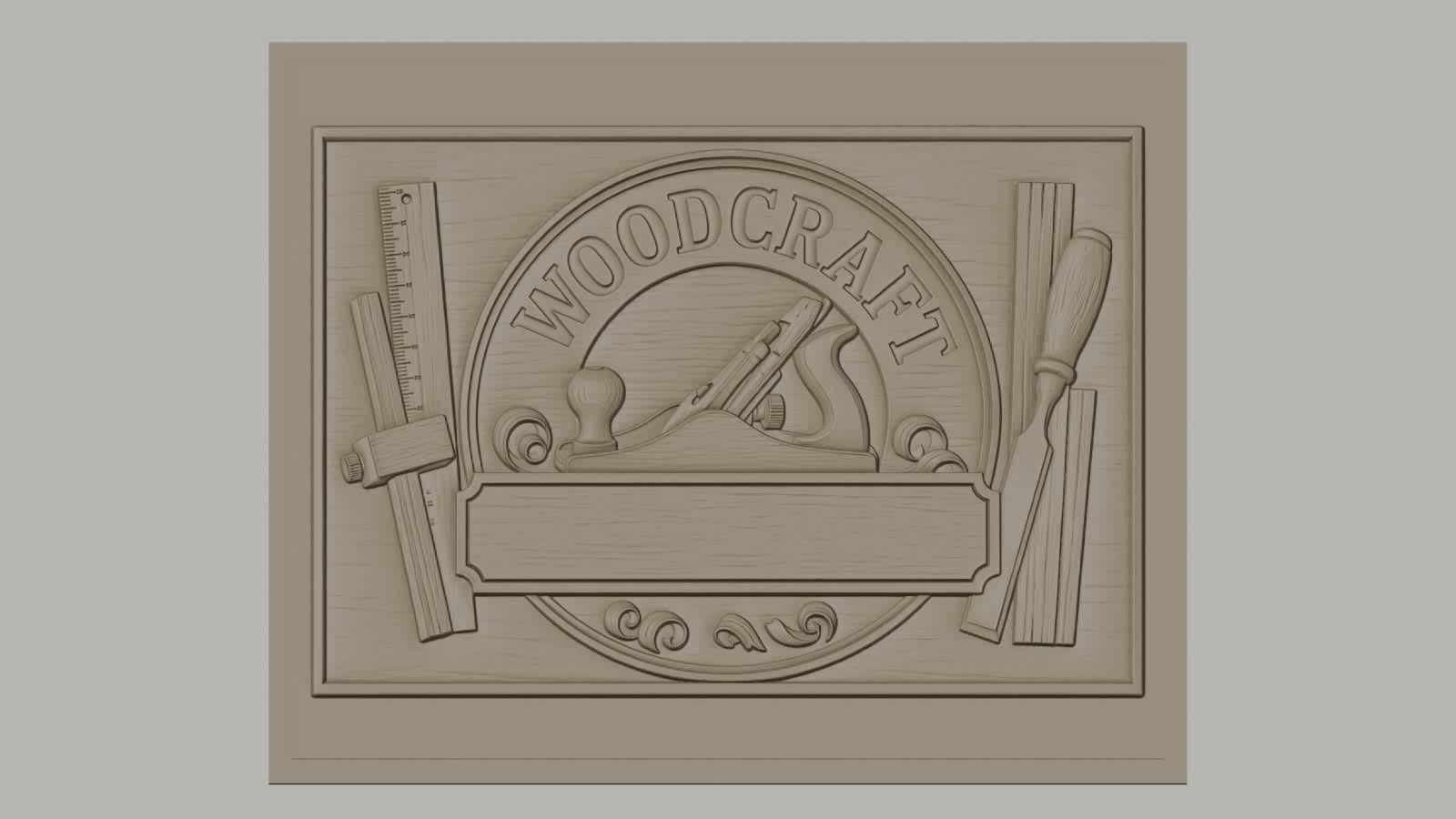 Fichier CNC & impression 3D bois, outils de menuisier et plaque personnalisable, haute qualité relief STL