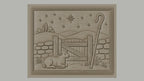 Fichier CNC & impression 3D agneau berger, porte en bois et étoile, haute qualité relief STL