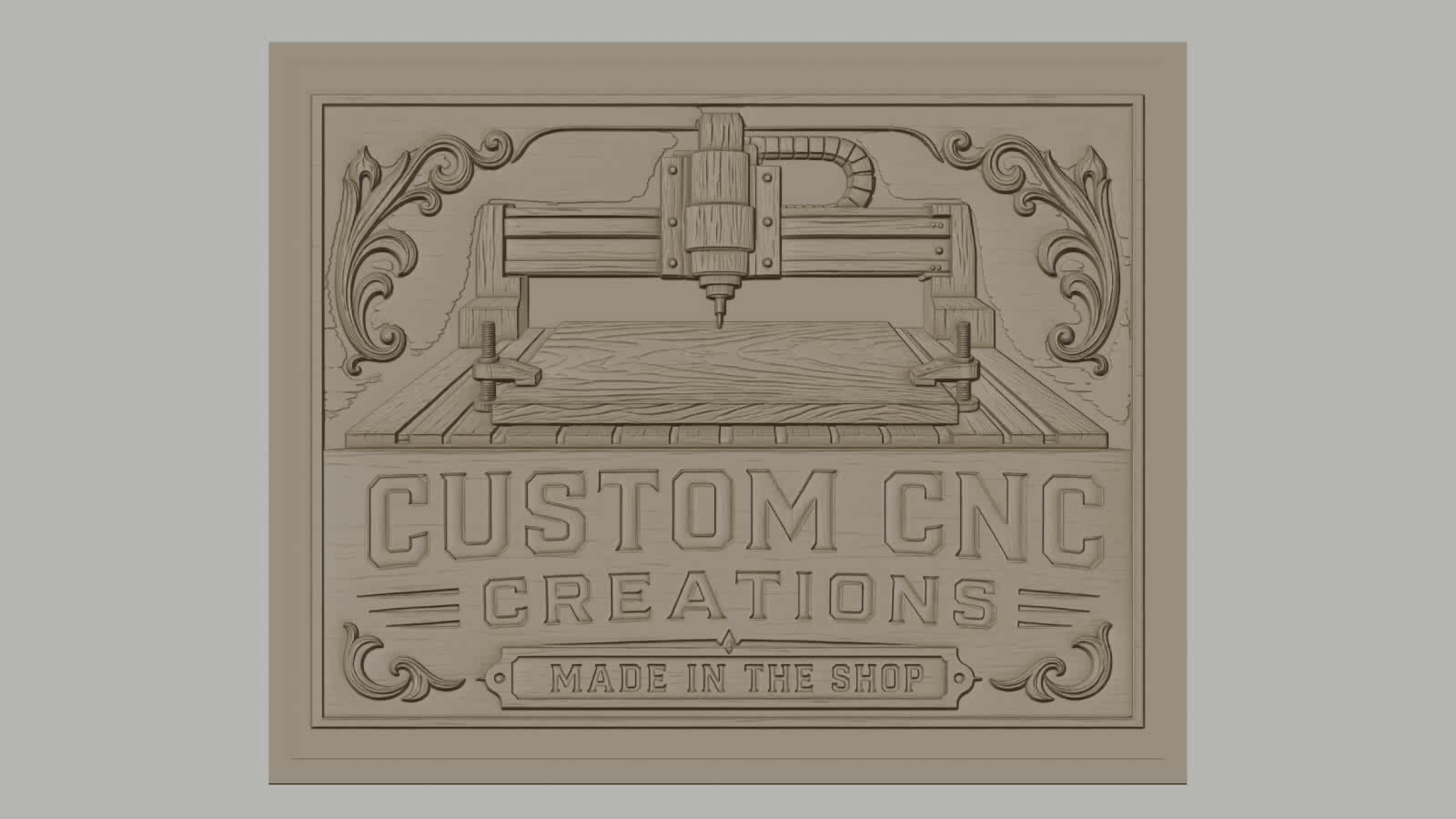 Fichier CNC & impression 3D Machine CNC sur planche de bois, ornement floral décoratif, haute qualité relief STL